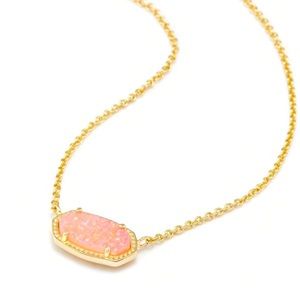 Kendra Scott - Elisa Pendant Necklace, Light Pink